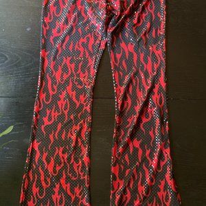 Fire Print Sequence Pants